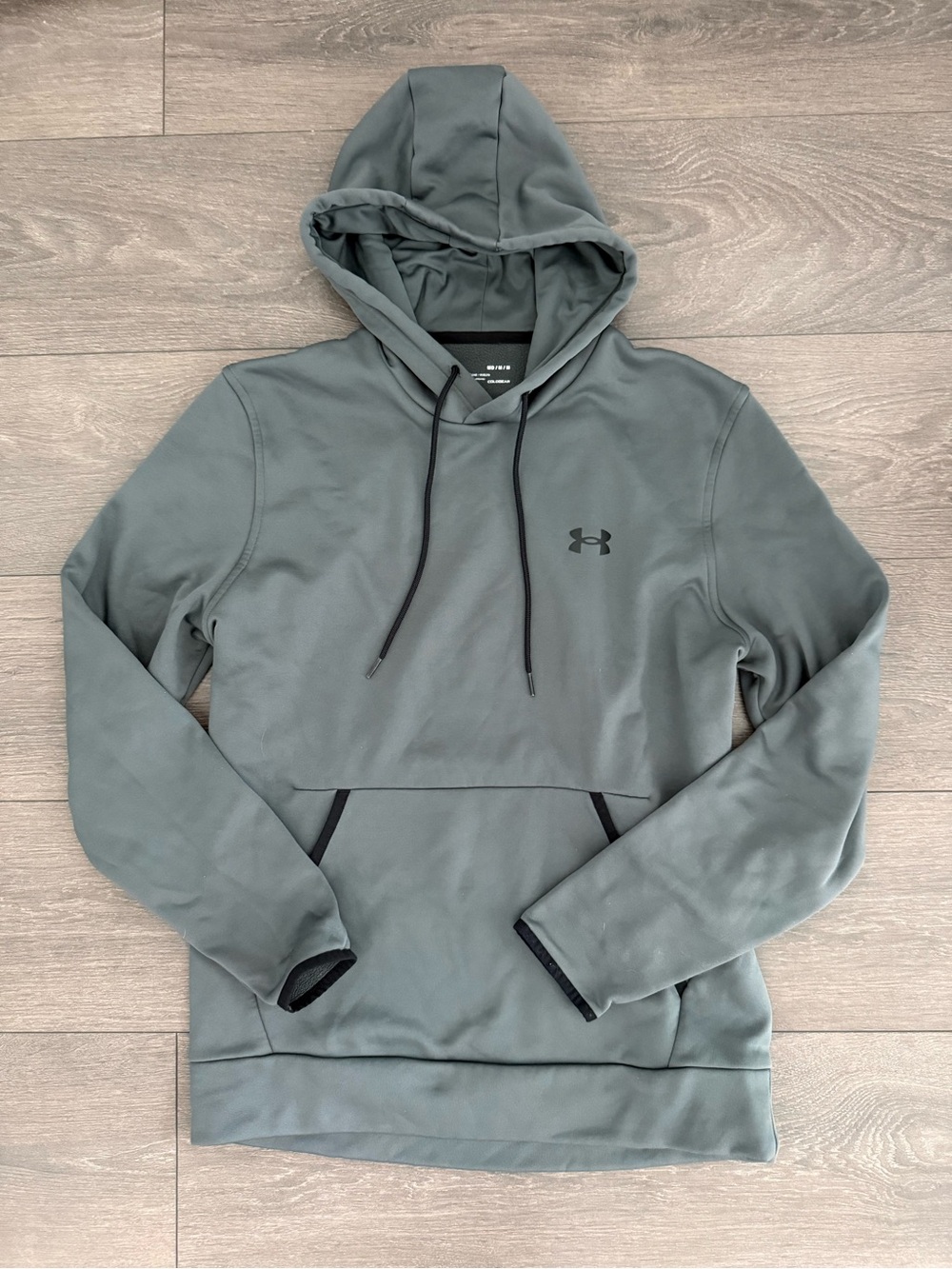 Under Armour Gray Hoodie with Logo men‘s sweater medium M sweatshirt